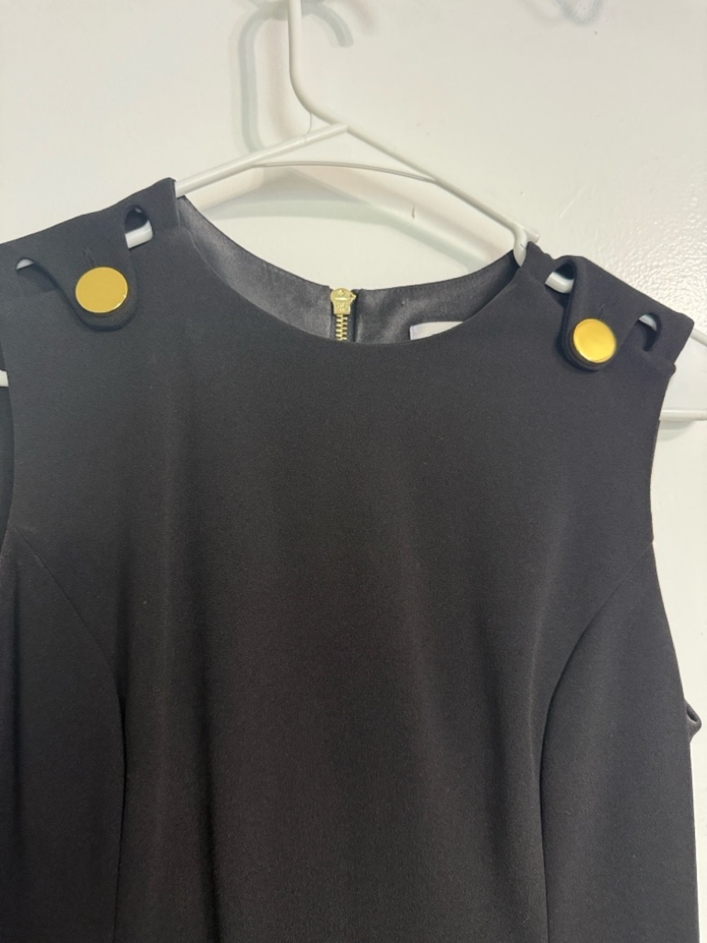 Calvin Klein Black Garment with Gold Zipper Pull
